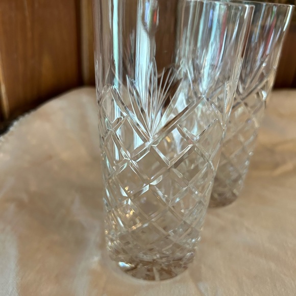 Vintage Dining Vintage Crystal High Ball Glasses Set Of 2 Poshmark